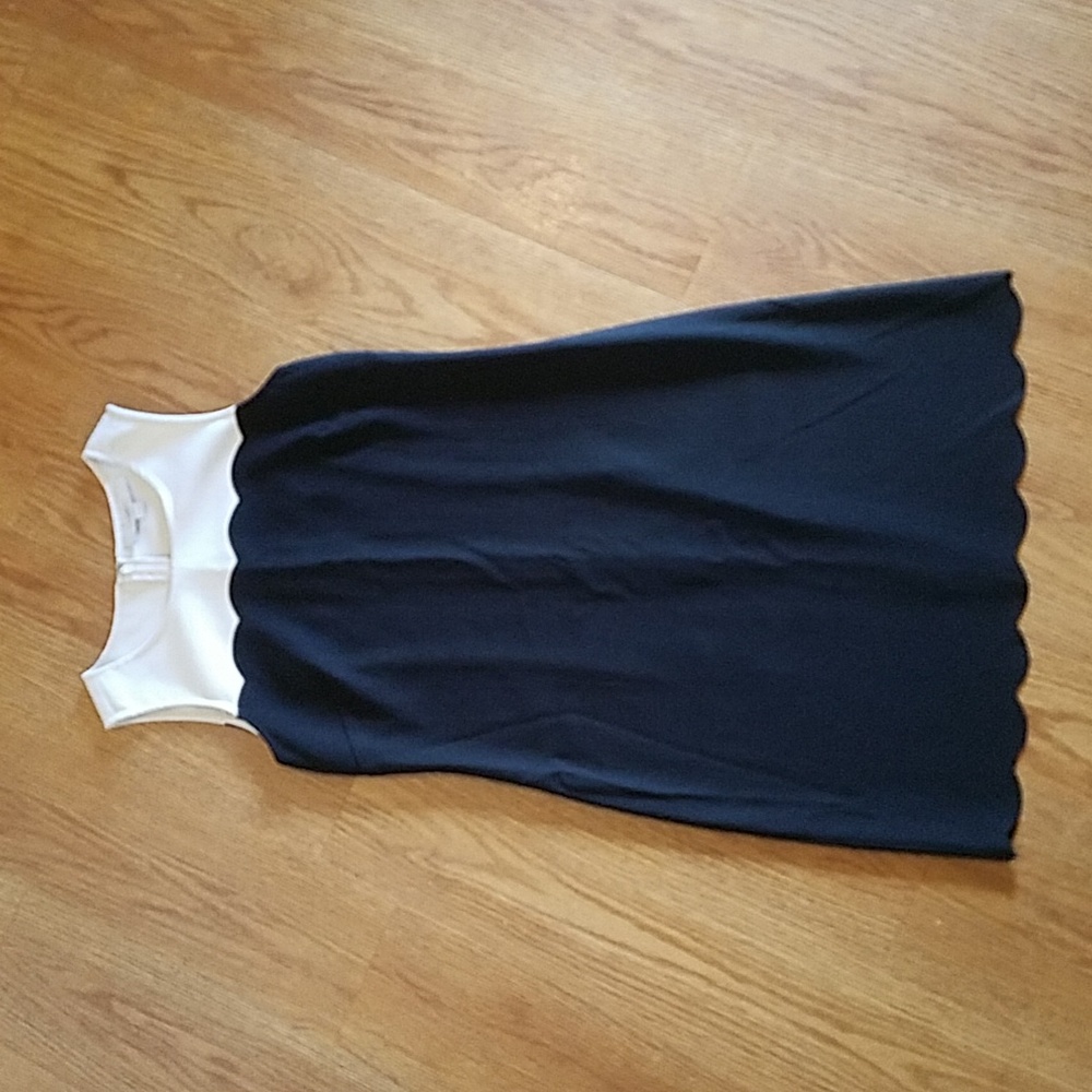Loft black & white business dress